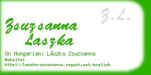 zsuzsanna laszka business card