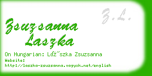 zsuzsanna laszka business card